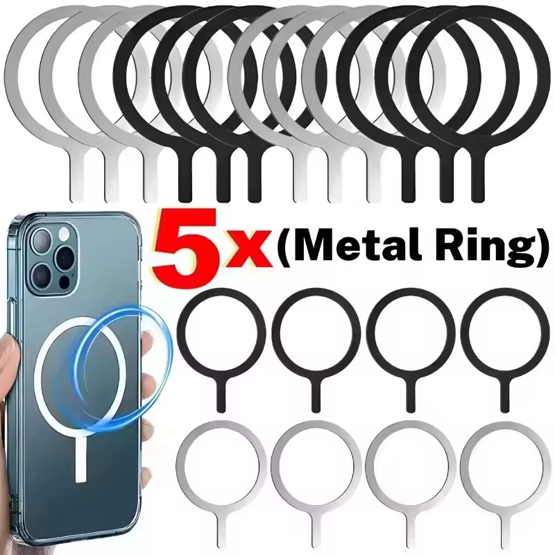 Car Phone Holder - แผ่นโลหะแม่เหล็กสแตนเลสอเนกประสงค์สำหรับที่ชาร์จไร้สาย Magsafe แผ่นเหล็กติดแม่เหล็กสำหรับที่วางโทรศัพท์ในรถยนต์