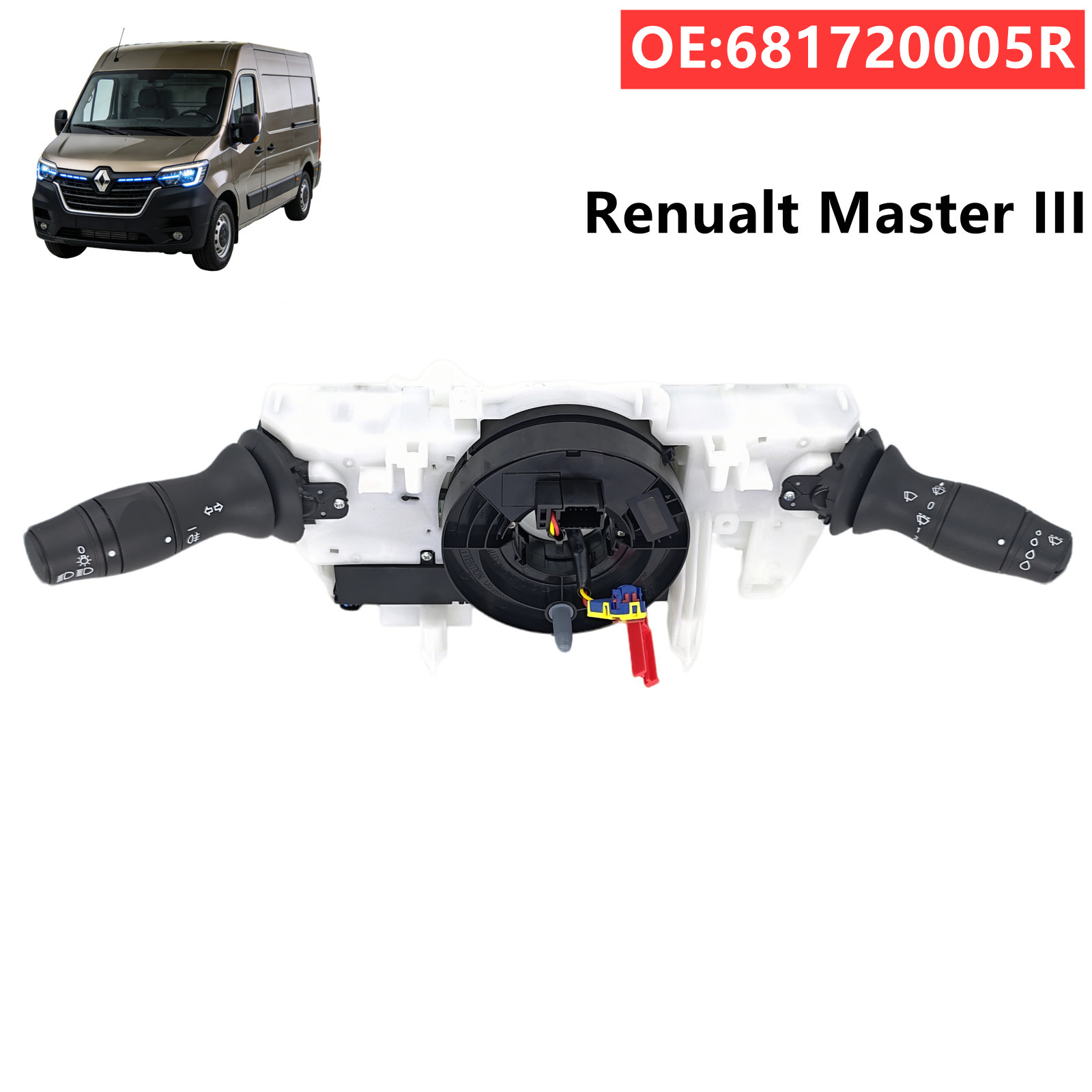 Car Wiper - สวิตช์พวงมาลัยรถยนต์สวิตช์ปัดน้ำฝนสำหรับเรโนลต์มาสเตอร์ 3 โอเปิ้ล โมแวน 2010-2021 681720005R