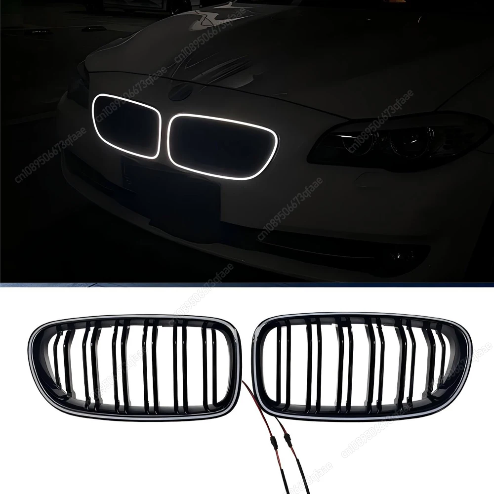 Car Led Light - กระจังหน้ารถยนต์แบบเส้นคู่พร้อมไฟ LED สำหรับ BMW ซีรีส์ 5