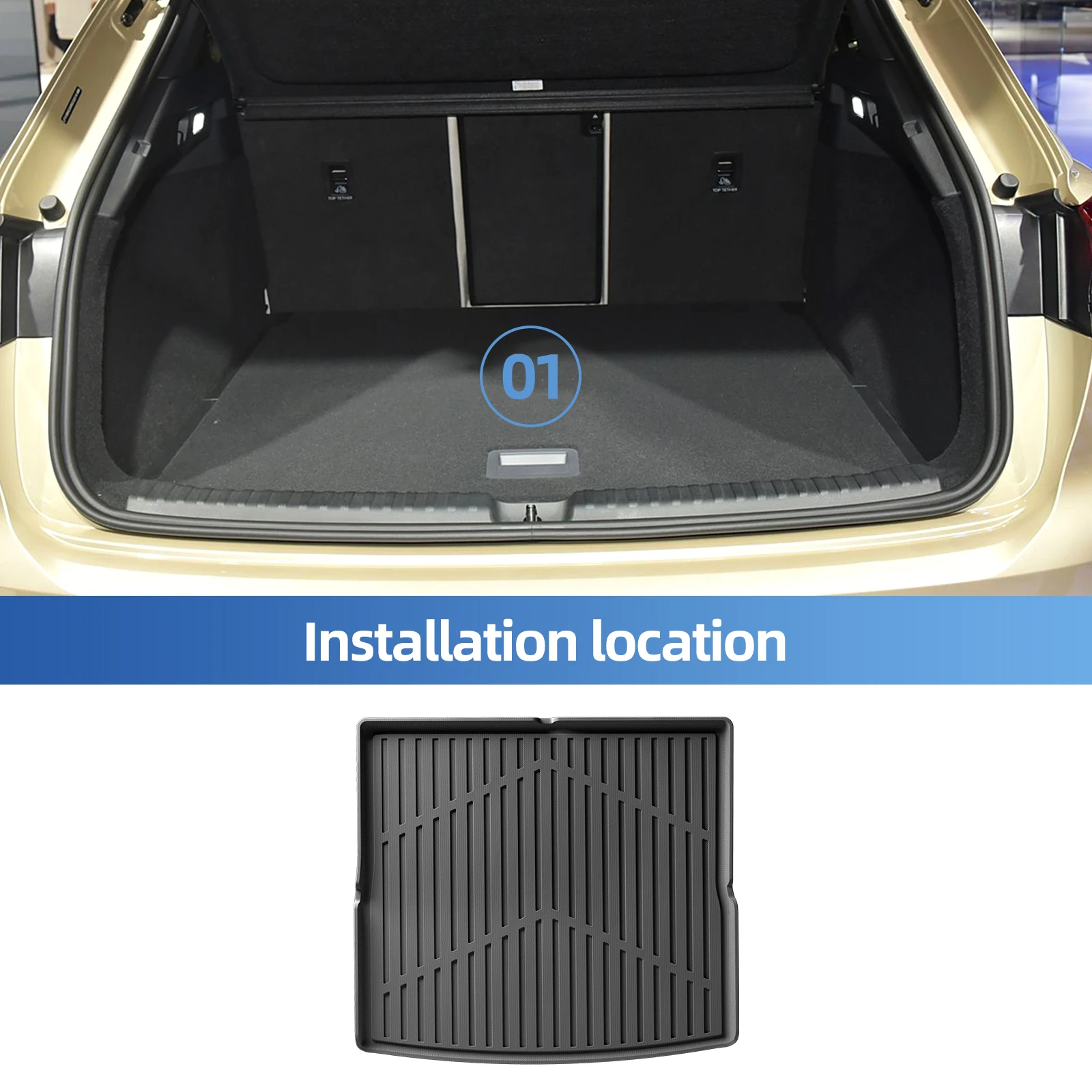 Car Floor Mat - แผ่นรองพื้นรถยนต์ Smabee สำหรับ Audi Q4 E-tron