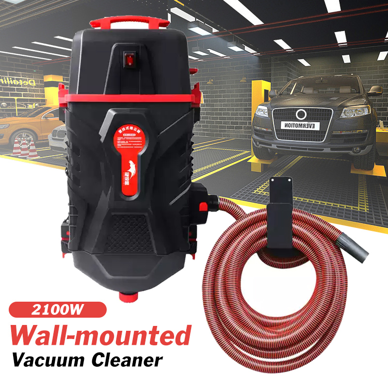 Car Vacuum - เครื่องดูดฝุ่นติดผนัง เครื่องดูดฝุ่นล้างรถ ท่อ 10 เมตร ร้านเสริมสวยในรถยนต์