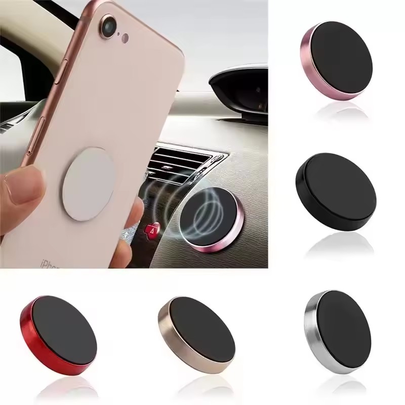 Car Phone Holder - ที่วางโทรศัพท์ในรถยนต์แบบแม่เหล็ก ที่วางโทรศัพท์ในรถยนต์แบบสากลสำหรับไอโฟน เสี่ยวมี่ หัวเว่ย ซัมซุงแดชบอร์ดติดผนังสติกเกอร์แม่เหล็กติดรถยนต์