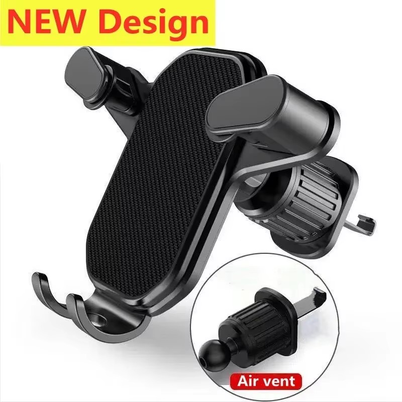 Car Phone Holder - ที่ยึดโทรศัพท์ในรถยนต์แบบสากล พร้อมฐานตะขอ รองรับ GPS ติดตั้งช่องระบายอากาศในรถยนต์ สำหรับ