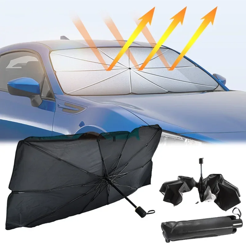 แผ่นบังแดดกระจกรถยนต์, ร่มบังแ - Windshield Sun Shade บทวิจารณ์และราคา