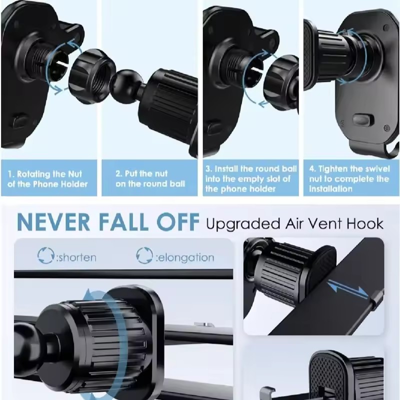 ที่ยึดโทรศัพท์ในรถยนต์แบบสากล  - Car Phone Holder บทวิจารณ์และราคา