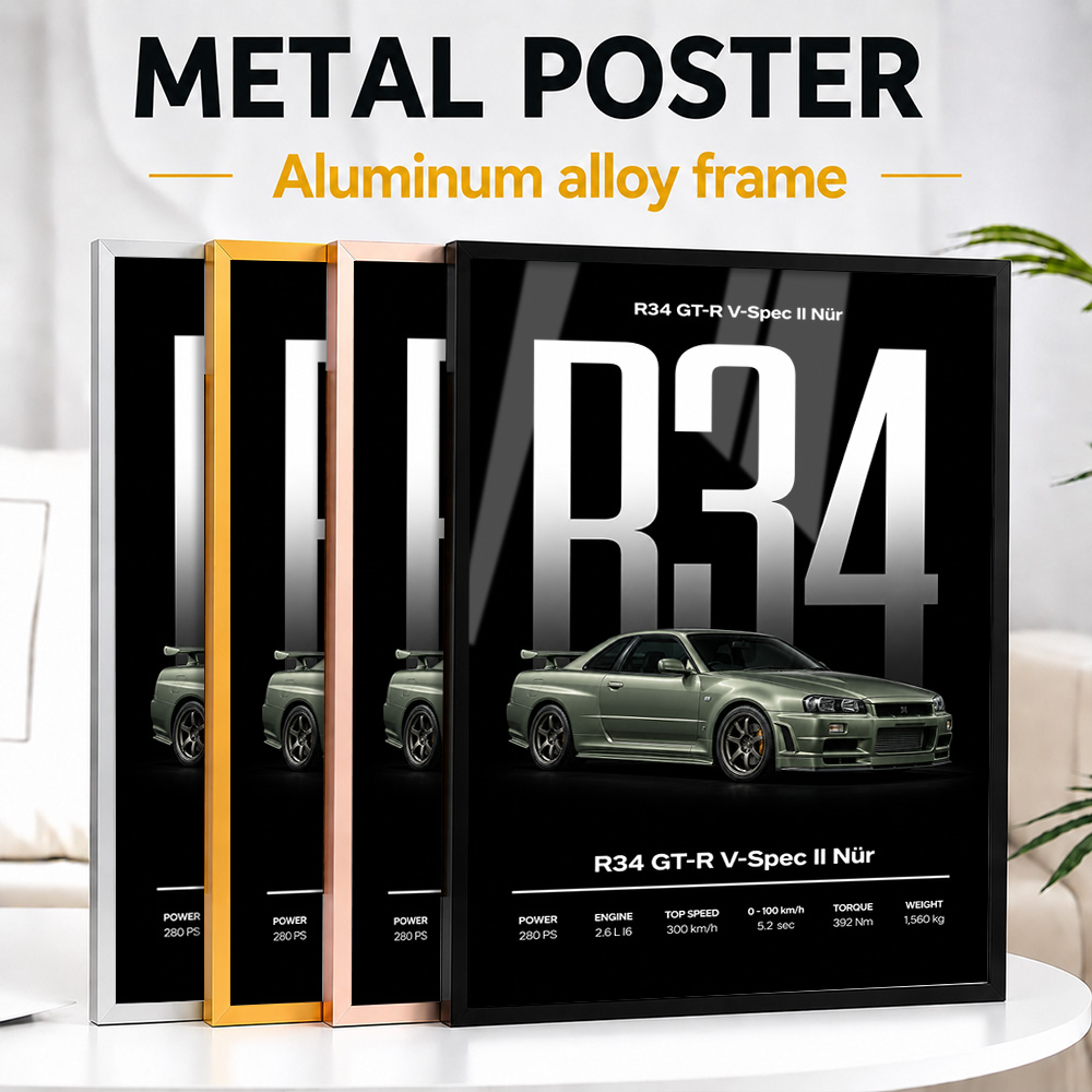 โปสเตอร์โลหะกรอบรูป รถสปอร์ตญี - Car Mirror บทวิจารณ์และราคา