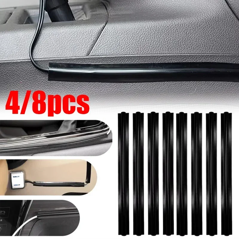 4/8 ชิ้น ที่จัดสายไฟในรถยนต์ อ - Car Cable Organizer บทวิจารณ์และราคา