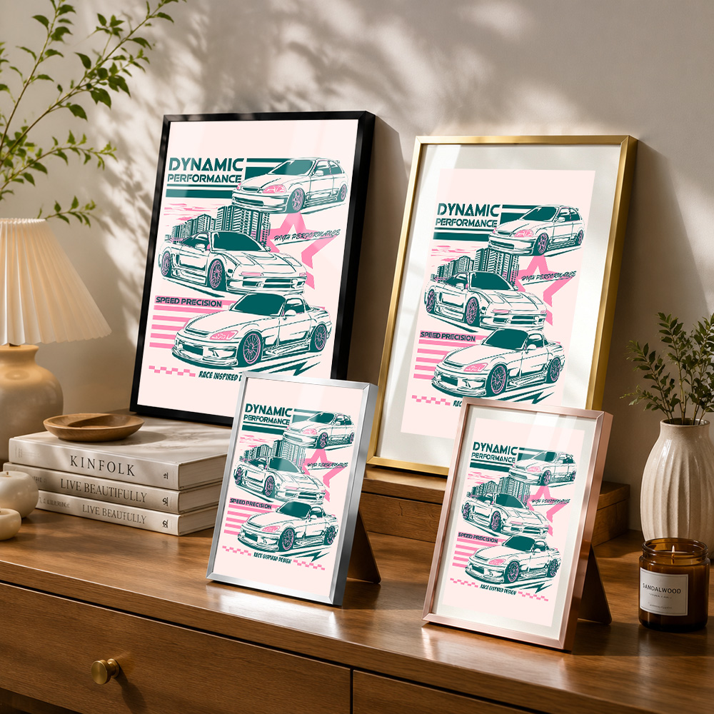 โปสเตอร์โลหะรถยนต์ JDM พร้อมกร - Car Mirror บทวิจารณ์และราคา