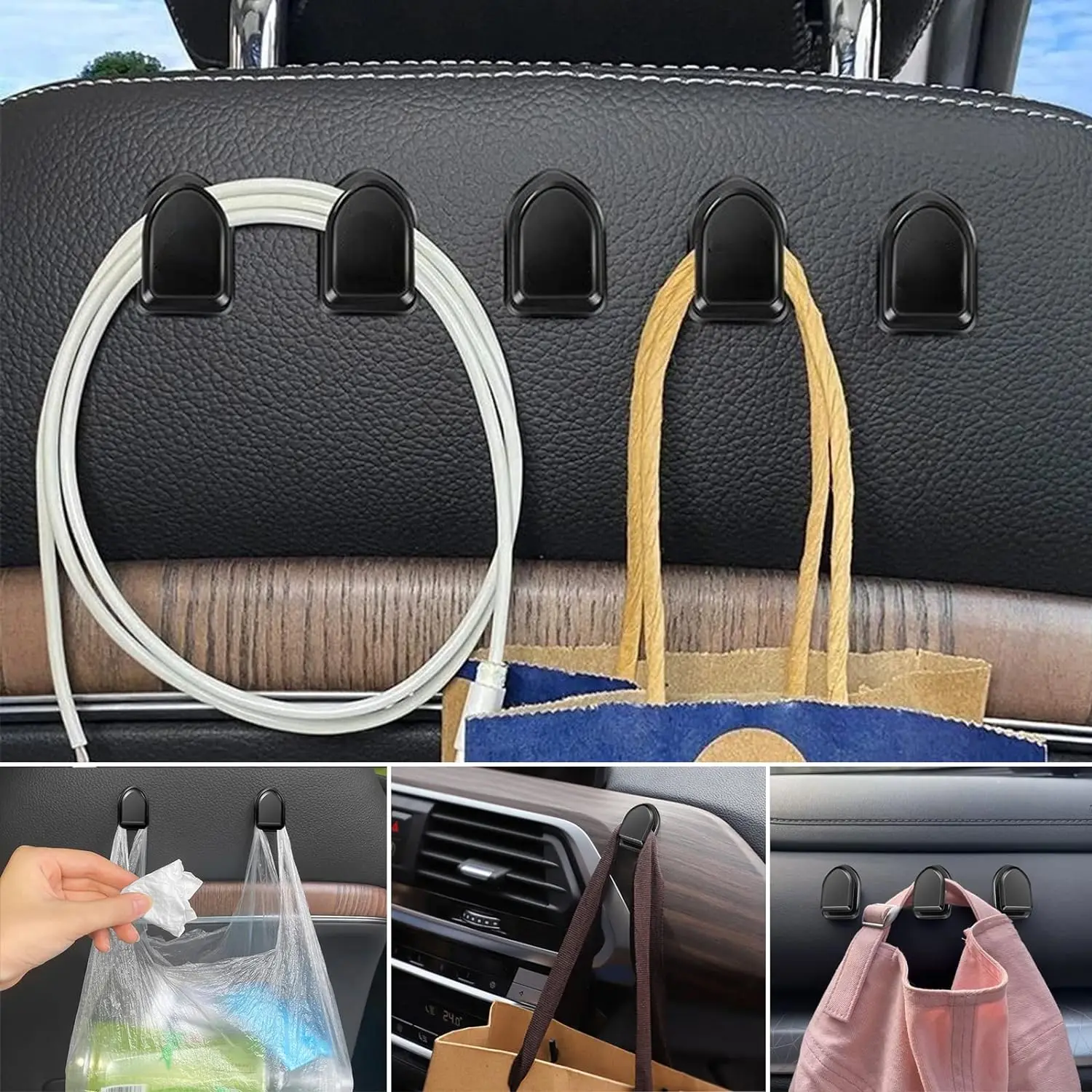 ตะขอแขวนในรถยนต์ขนาดเล็กสำหรับ - Car Cable Organizer บทวิจารณ์และราคา