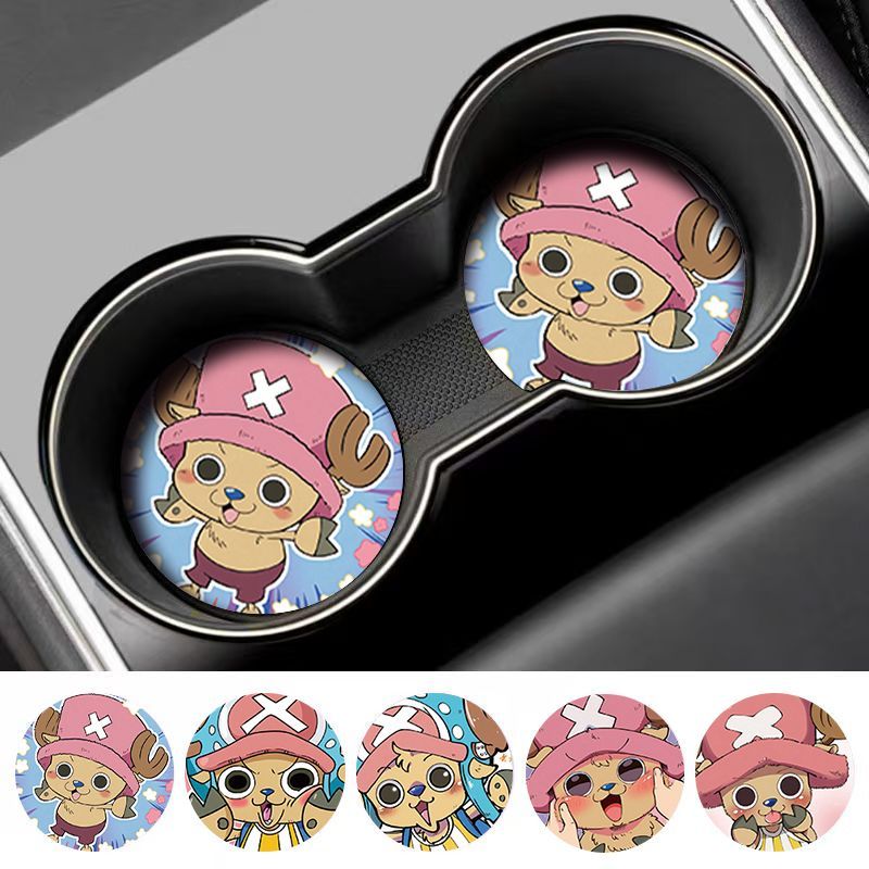 แผ่นรองแก้วโซดาวันพีซลายการ์ตู - Car Accessories Japanese บทวิจารณ์และราคา